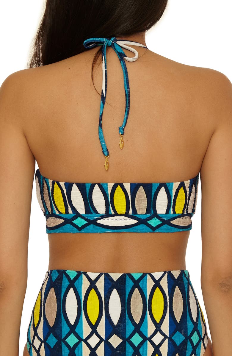 Trina Turk Paros Banded Bandeau Bikini Top, Alternate, color, Multi