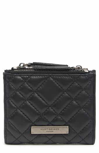 Kurt Geiger London Diamond Quilt Leather Bifold Wallet