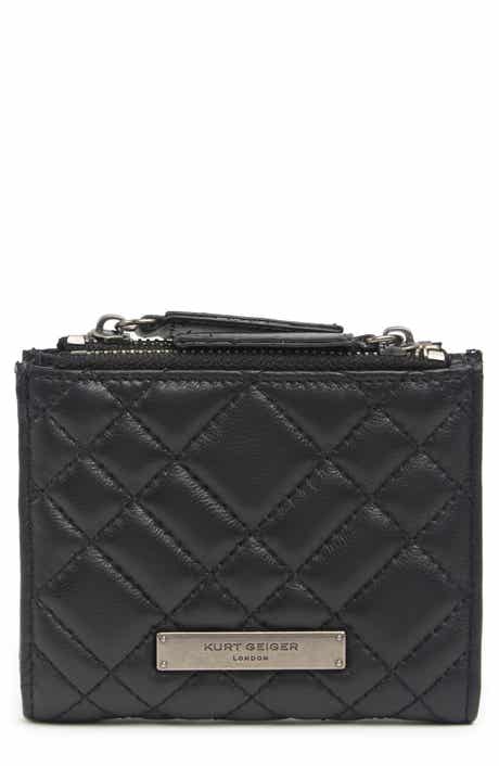 Kurt Geiger London Diamond Quilt Leather Bifold Wallet