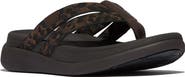 FitFlop F-Mode Go Leopard Web Strap Flip Flop