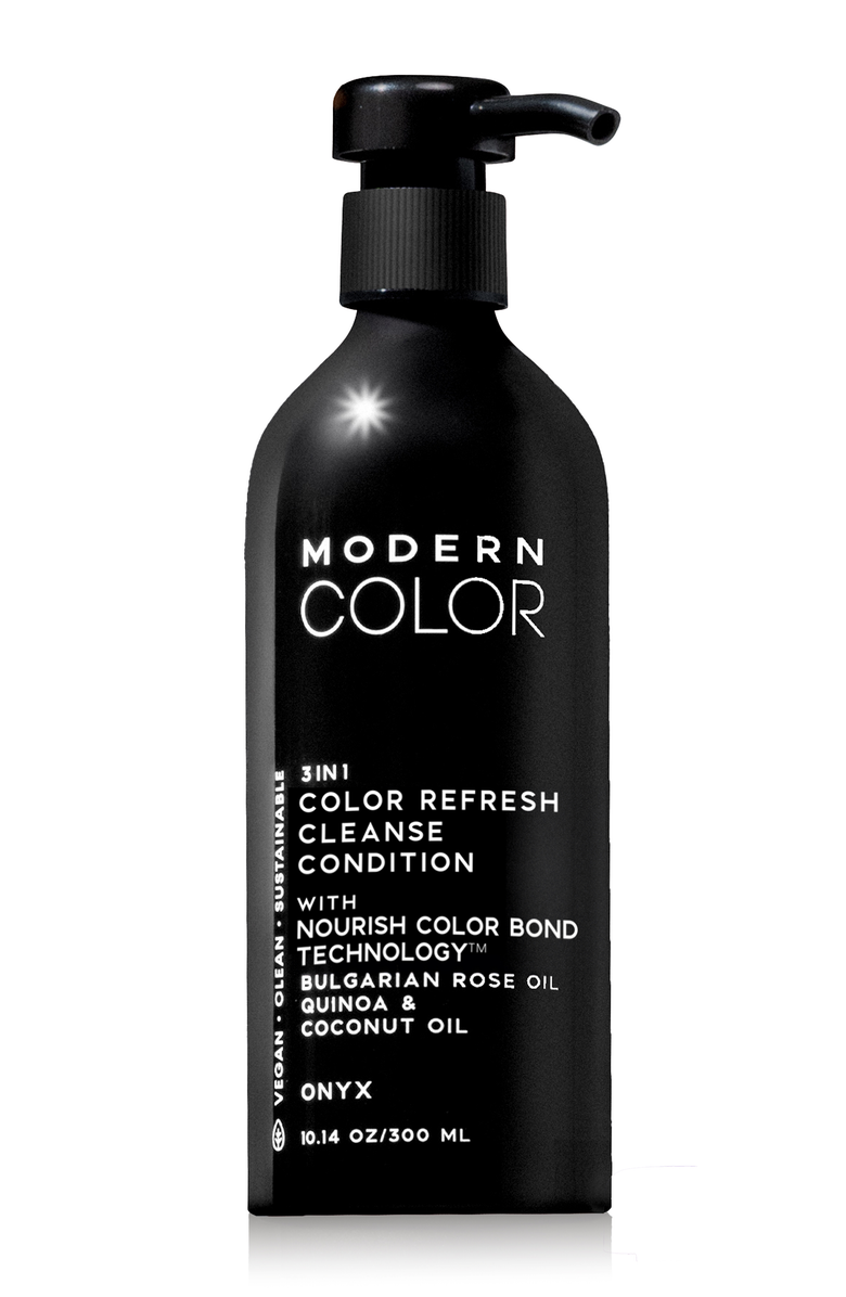 Modern Color Onyx 3-In-1 Hair Color Refresh Cleanse Conditioner, Main, color, Single