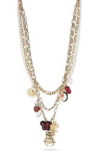 Layered Multi Charm Necklace