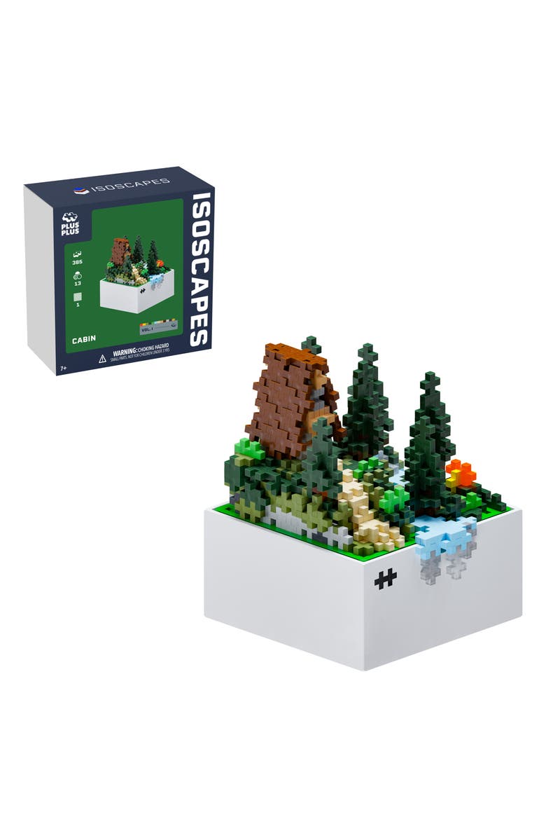 Plus-Plus USA Isoscapes Building Set, Alternate, color, Cabin