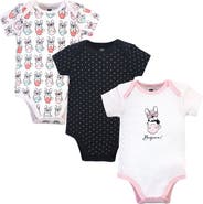 Hudson Baby Triple Pack of Soft Cotton Bodysuits