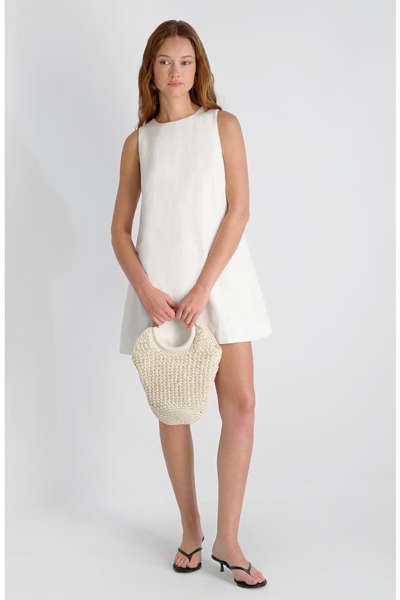 Copper Sleeveless Shift Minidress, Alternate, color, SUMMER WHITE