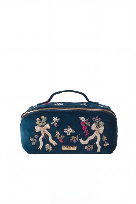 Berries & Bows Open Flat Makeup Bag