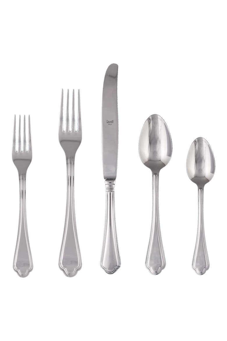 Leonardo 5-Piece Place Setting, Main, color, STAINLESS STEEL