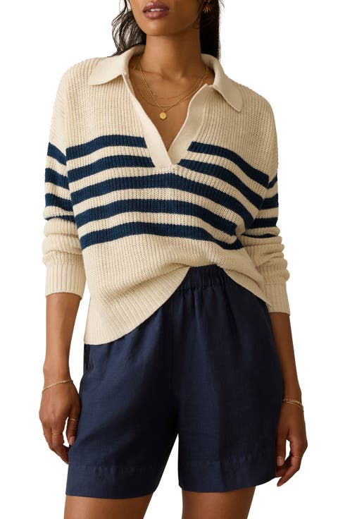 Miramar Linen & Organic Cotton Polo Sweater