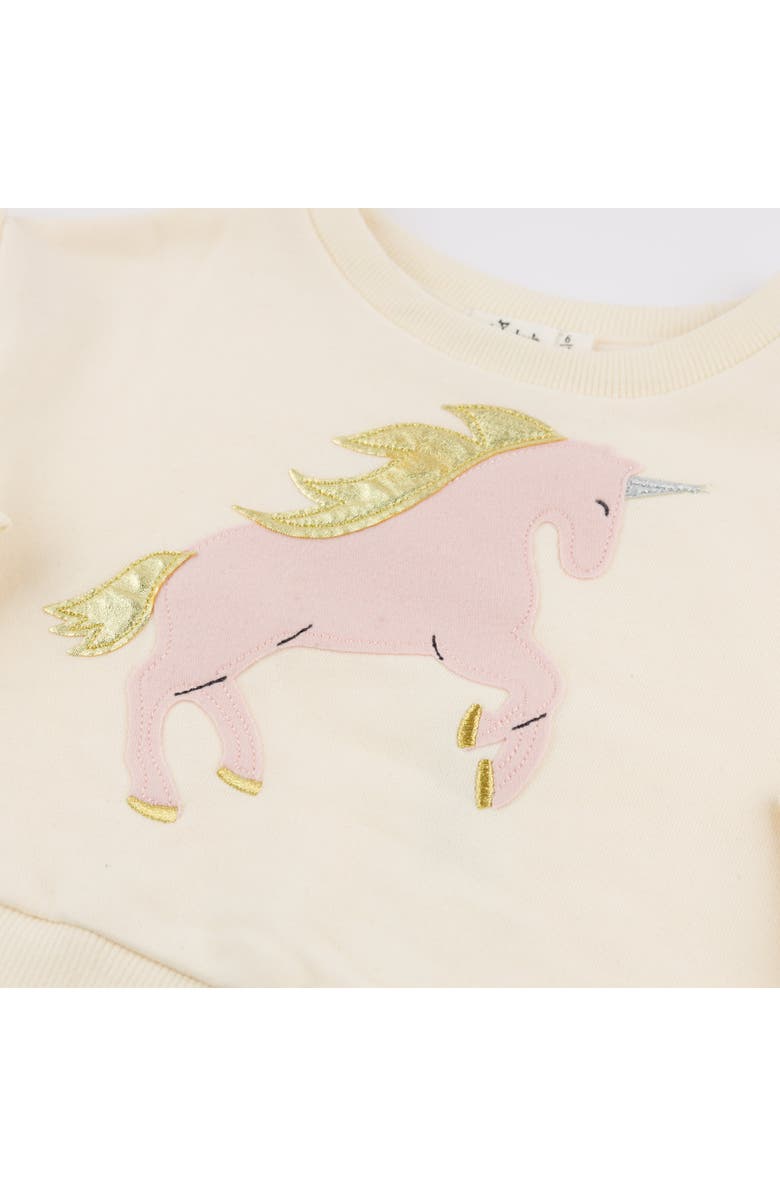 Oh baby! Brand Prancing Unicorn Millie Slouch- Infant, Alternate, color, Vanilla