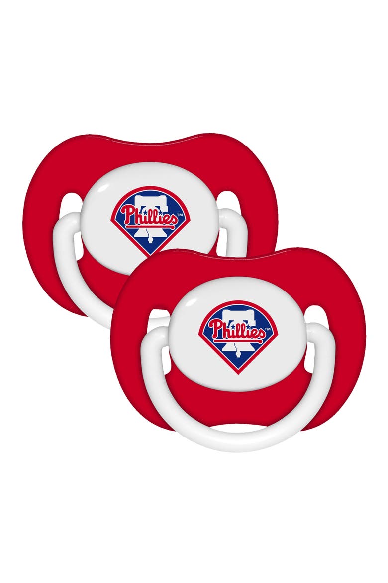 Philadelphia Phillies Pacifier 2-Pack, Main, color, Multicolor