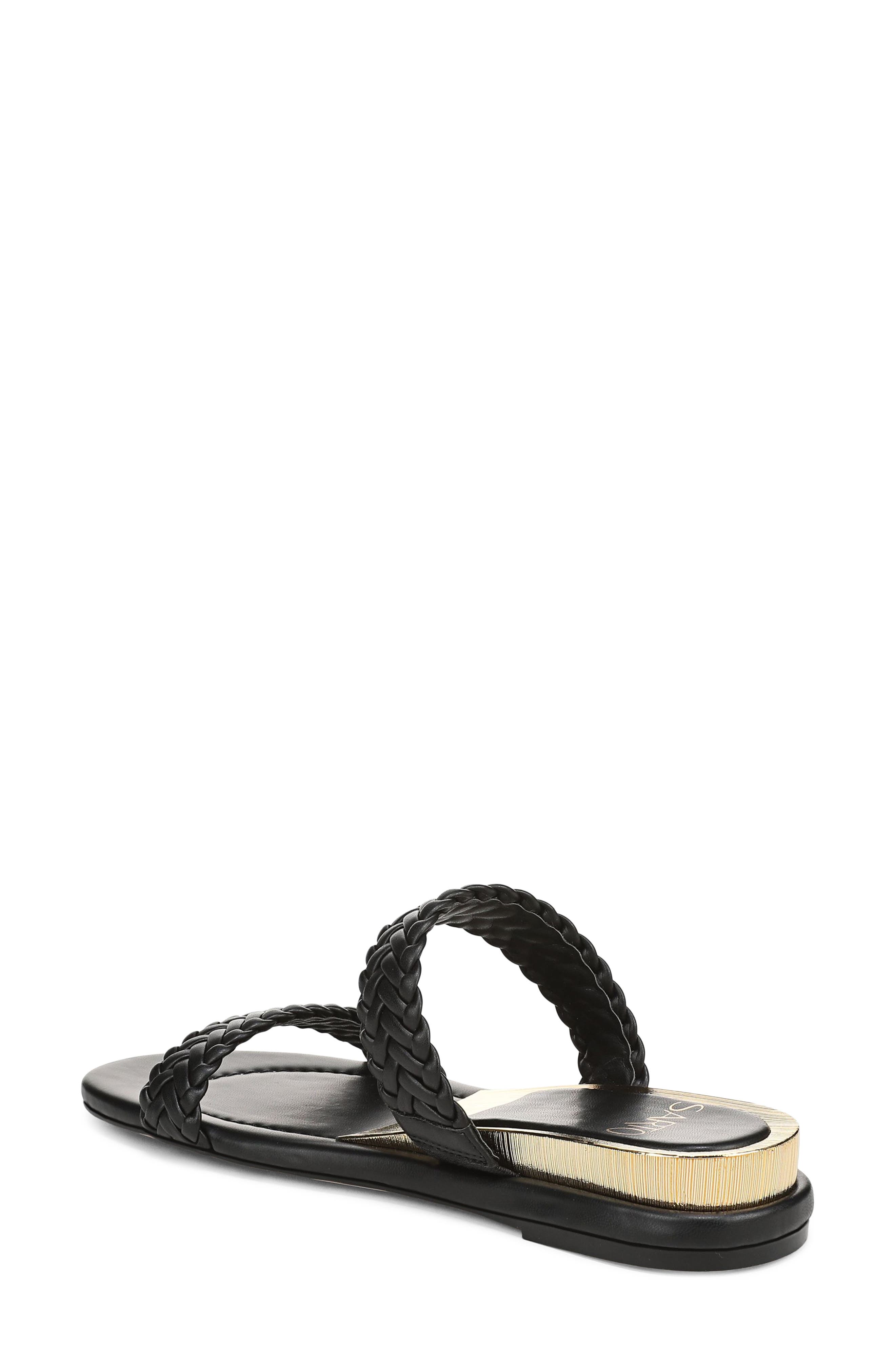 SARTO by Franco Sarto Maggie Two-Strap Wedge Sandal, Alternate, color, Black