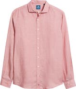 johnnie-O McCarthy Solid Linen Blend Button-Up Shirt