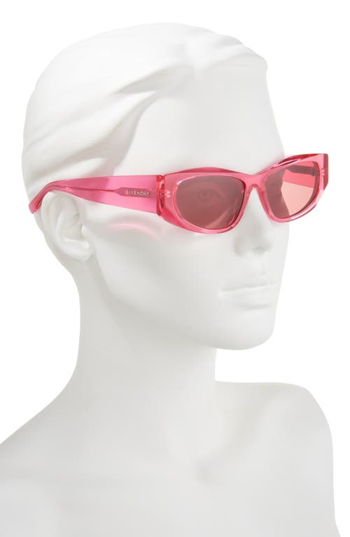 Givenchy Gv Day 56mm Geometric Sunglasses In Pink