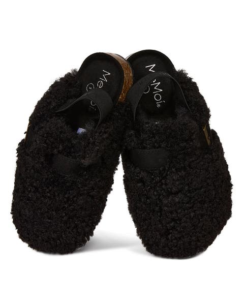 Teddy Faux-Ankle Strap Slipper (Baby)