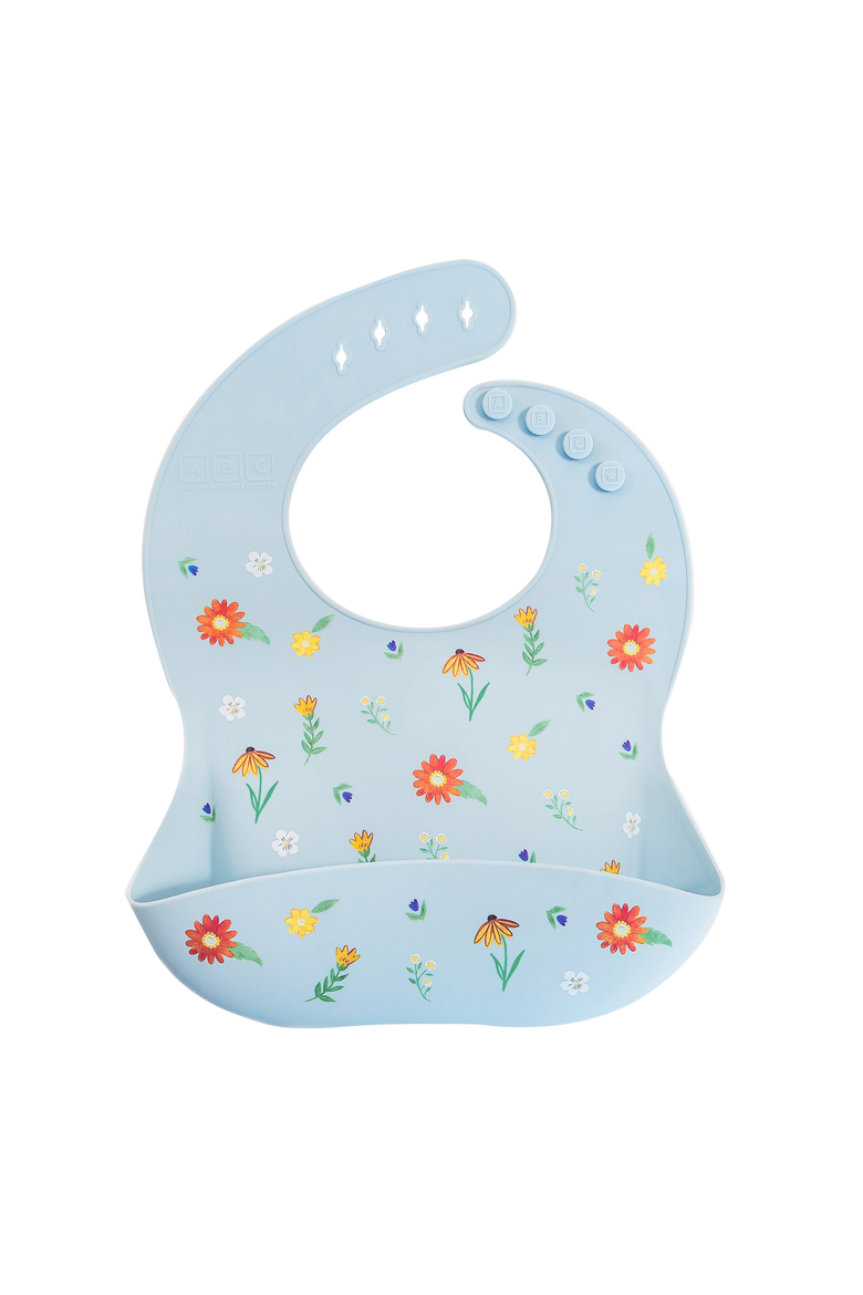 Silicone Mealtime Bundle, Alternate, color, Wildflower Chambray Blue