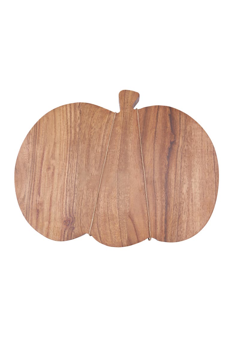 Halloween Pumpkin Mango Wood Serving Board w/ Spreader Set of 2, Alternate, color, Brown