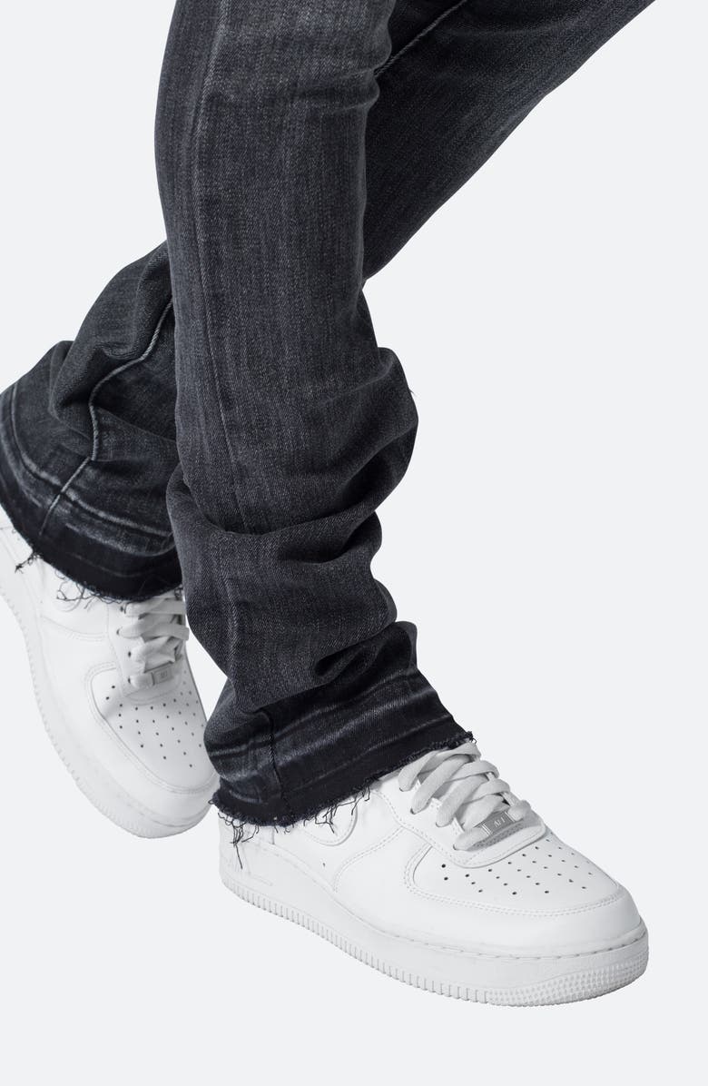 mnml X514 Stacked Skinny Fit Jeans, Alternate, color, Washed Black