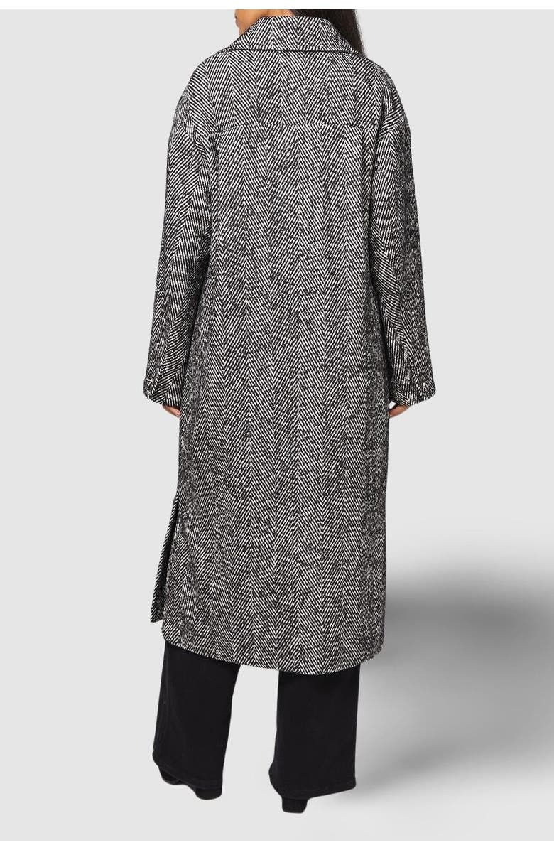 Wallis Collared Cuff Detail Maxi Coat, Alternate, color, Black