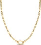 Bony Levy 14K Gold Oval Pendant Necklace
