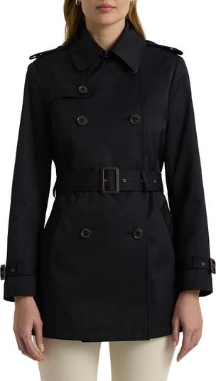 Lauren Ralph Lauren Belted Double Breasted Trench Coat in Moss hotsell Size XL New