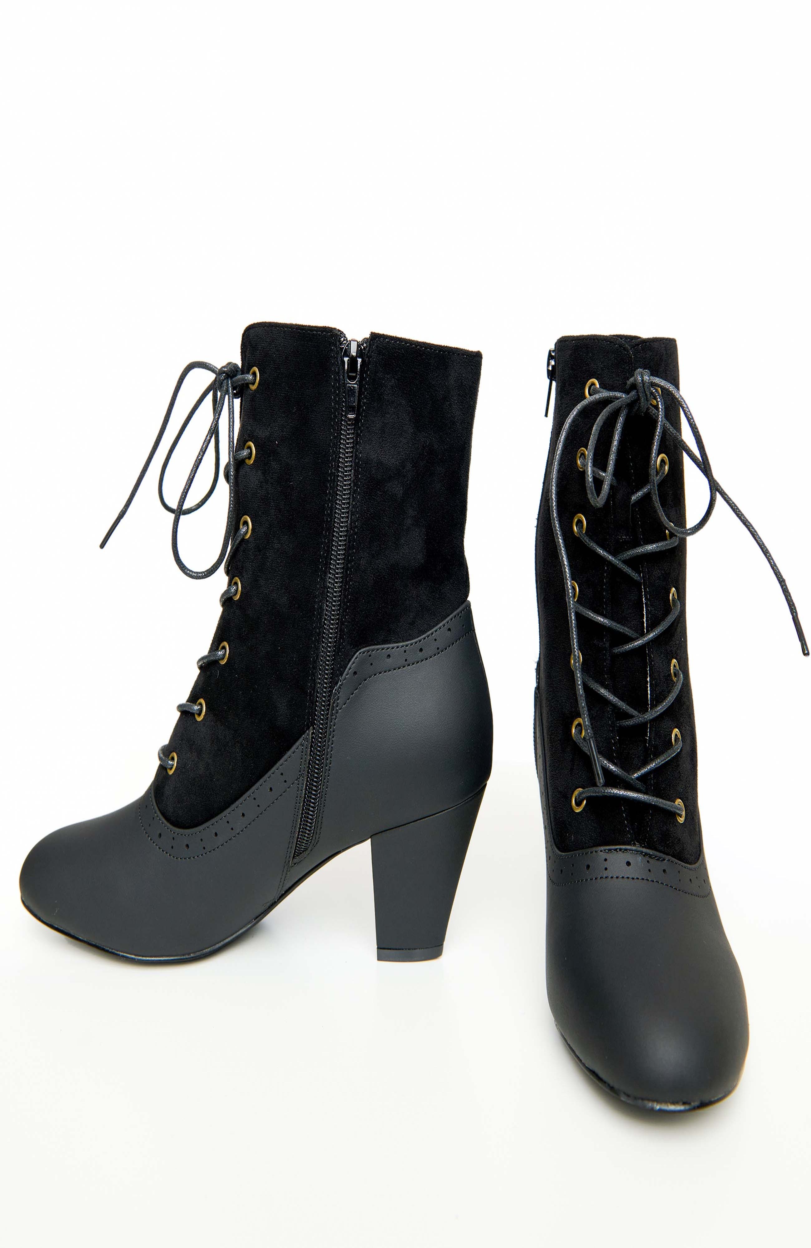 Victorian Boots, Alternate, color, Black