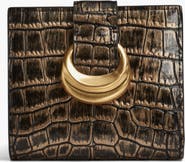 Donna Karan New York Valley Stream Metallic Croco Small Wallet