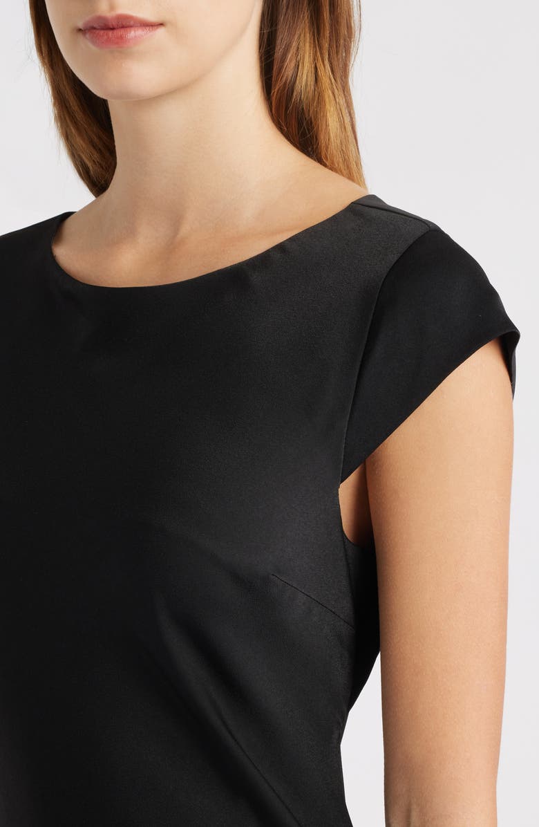 WAYF Johanna Open Back Gown, Alternate, color, Black