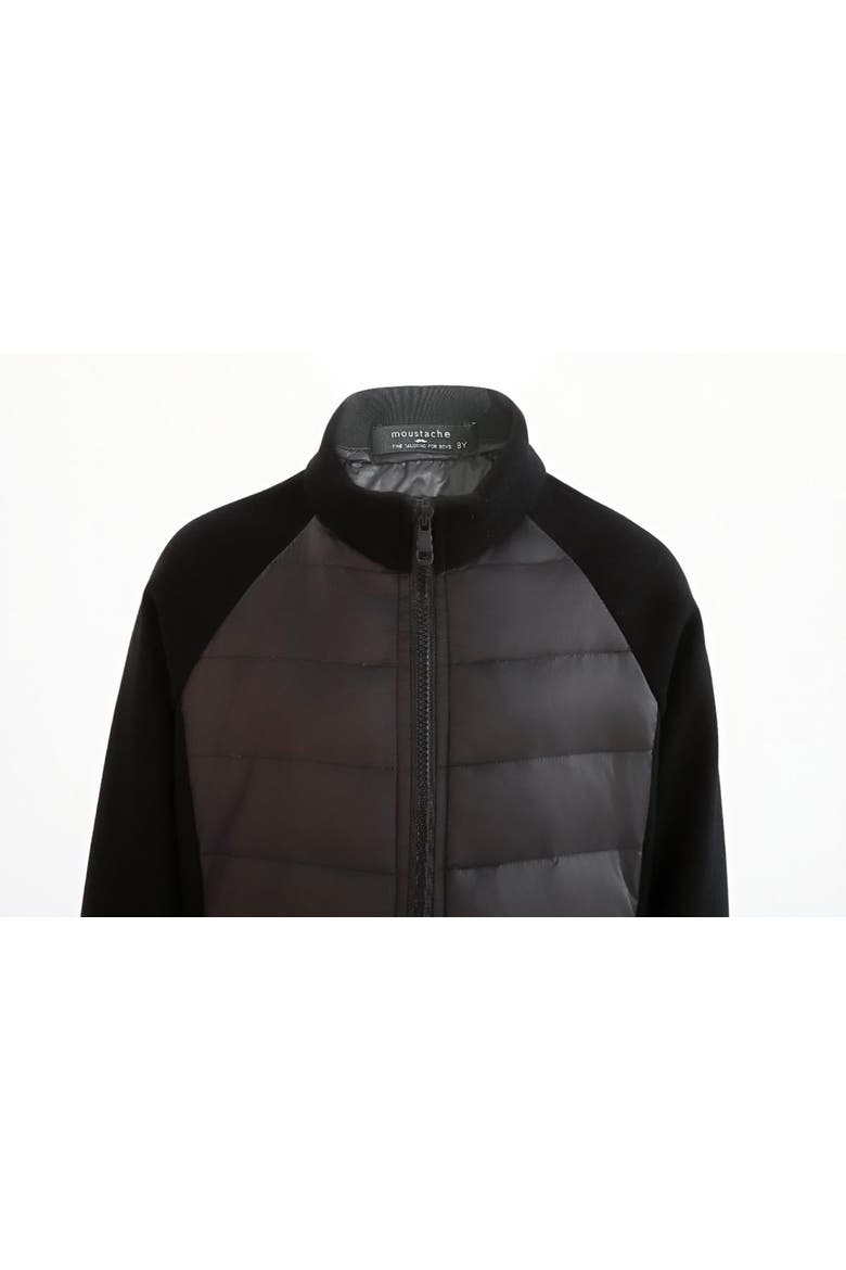 Quilted Zip Jacket, Alternate, color, Black