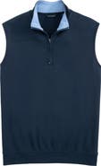 Scott Barber Pima Cotton Quarter Zip Vest