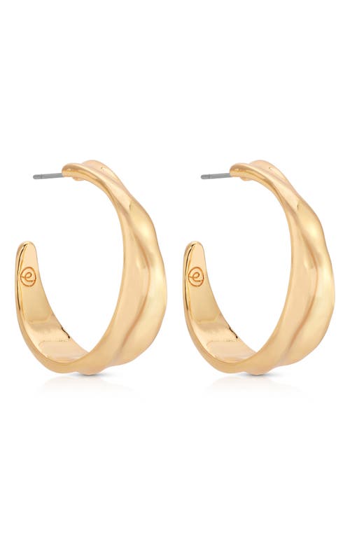 Ettika Liquid Luxe Hoop Earrings In Gold
