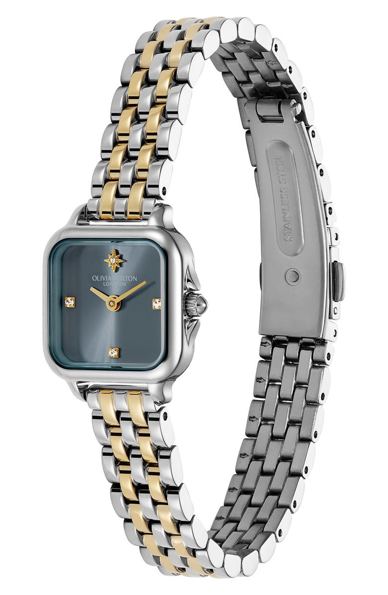 Olivia Burton Mini Grosvenor Bracelet Watch, 20mm, Alternate, color, Blue