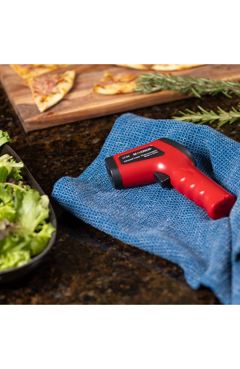 Maverick Infrared BBQ Surface Thermometer, Alternate, color, Red/Black