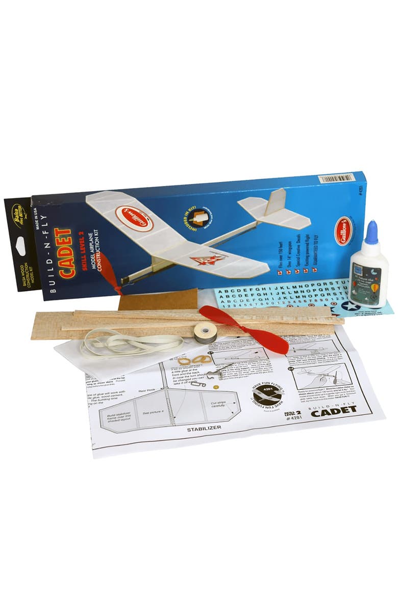 Guillow's Build N Fly Model Kit, Cadet 4000, Level 2 Learning Series, Diy Set, Alternate, color, Multicolored
