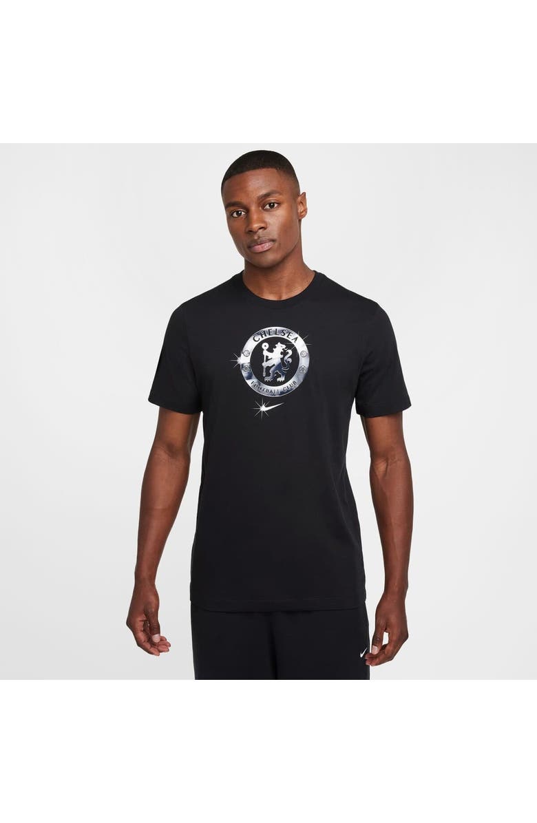 Nike Men's Nike Black Chelsea Crest T-Shirt, Main, color, Black