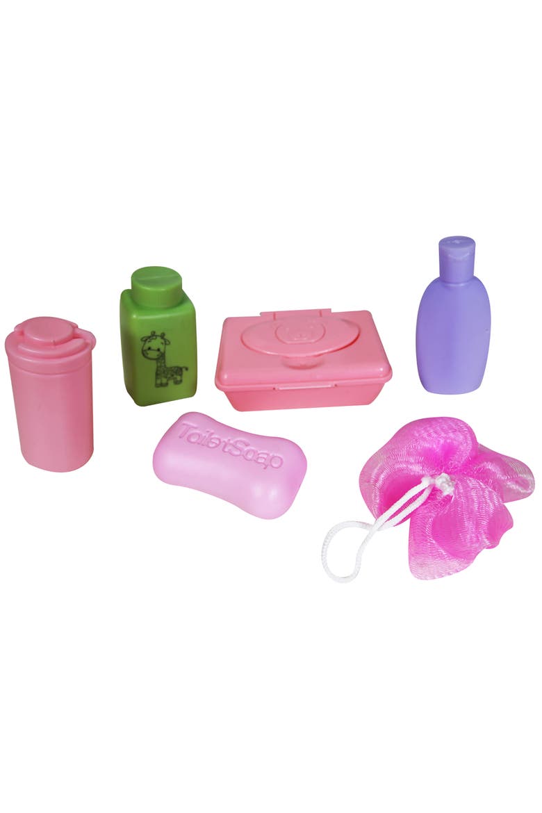 12 Inch Baby Doll 16 Piece Playset Feeding & Care Accessories, Alternate, color, Multicolored