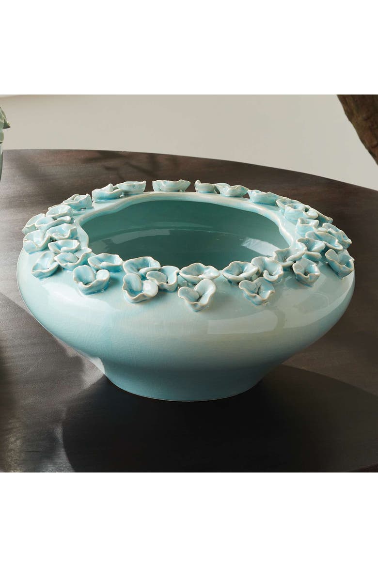 Petite Fleur Decorative Bowl, Alternate, color, Blue