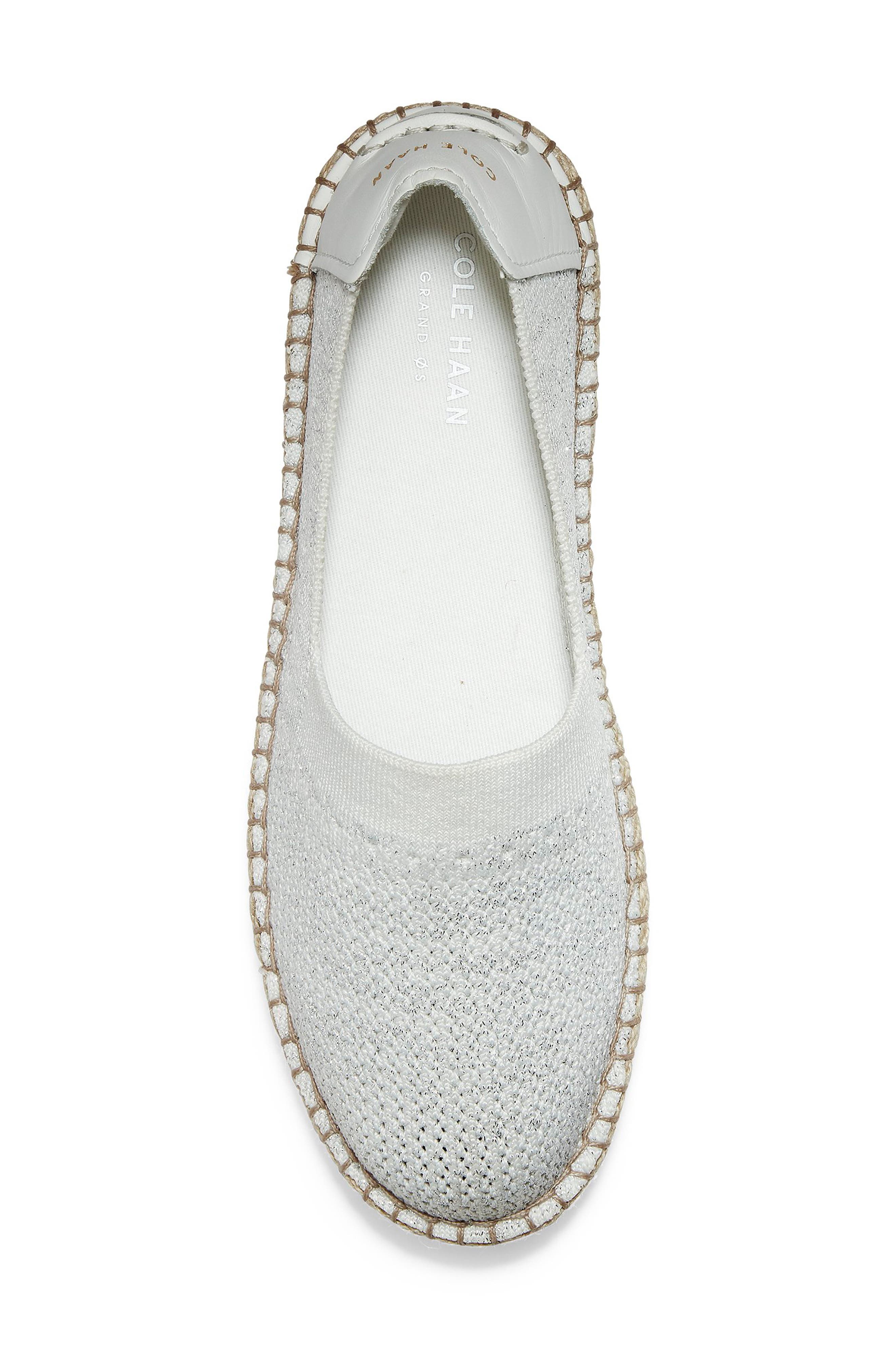 Cloudfeel Stitchlite Espadrille, Alternate, color, WHITE CHALK FABRIC
