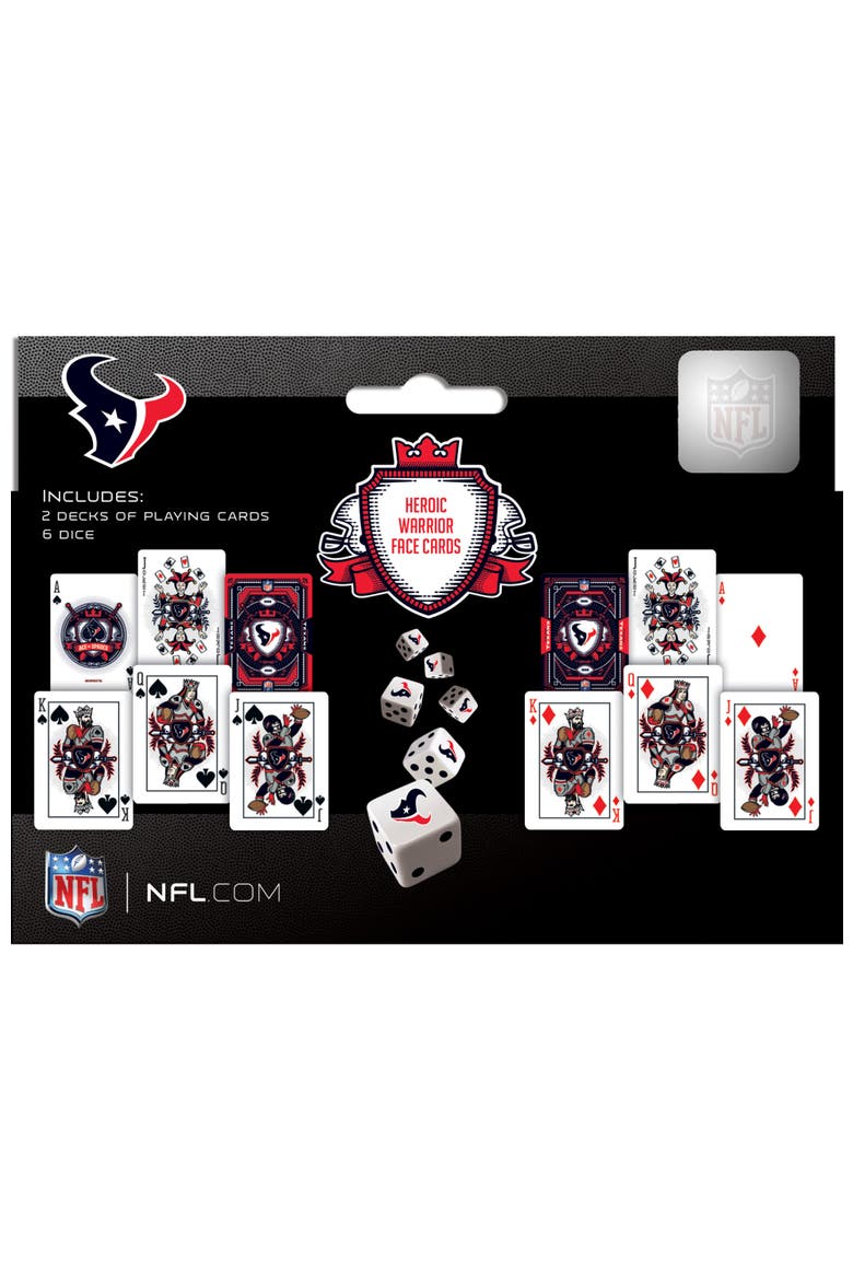 Houston Texans Playing Cards & Dice, Alternate, color, Multicolor