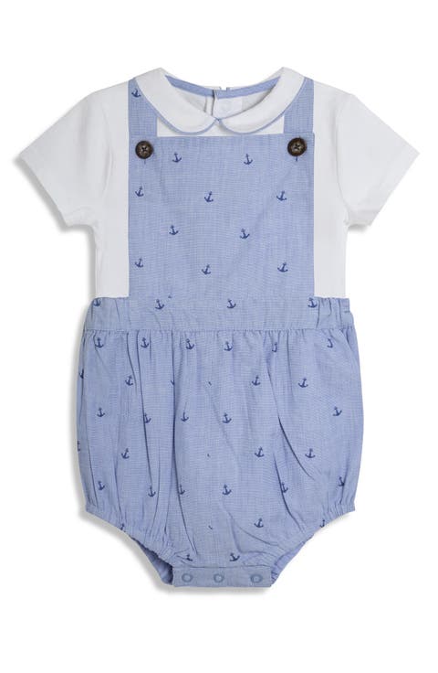 Bodysuit & Anchor Print Overalls (Baby)