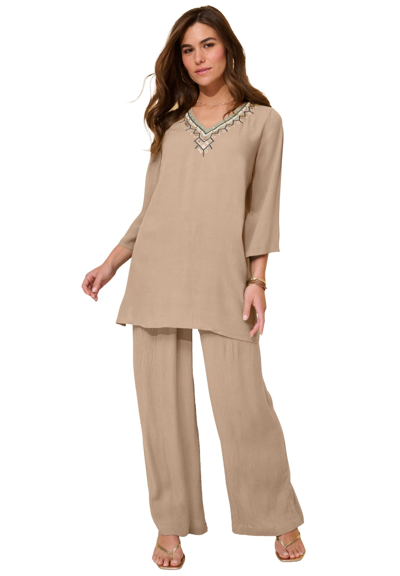 NEW KHAKI GRECIAN GEO