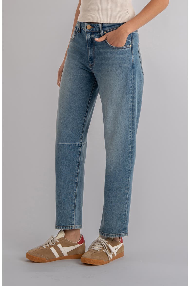 Ashton High Waist Ankle Barrel Jeans, Alternate, color, ADJUSTED