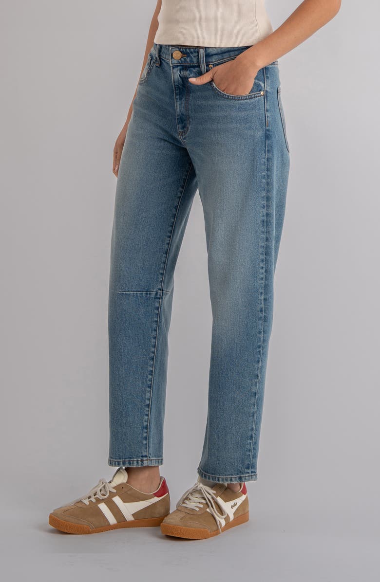 KUT from the Kloth Ashton High Waist Ankle Barrel Jeans, Alternate, color, Adjusted