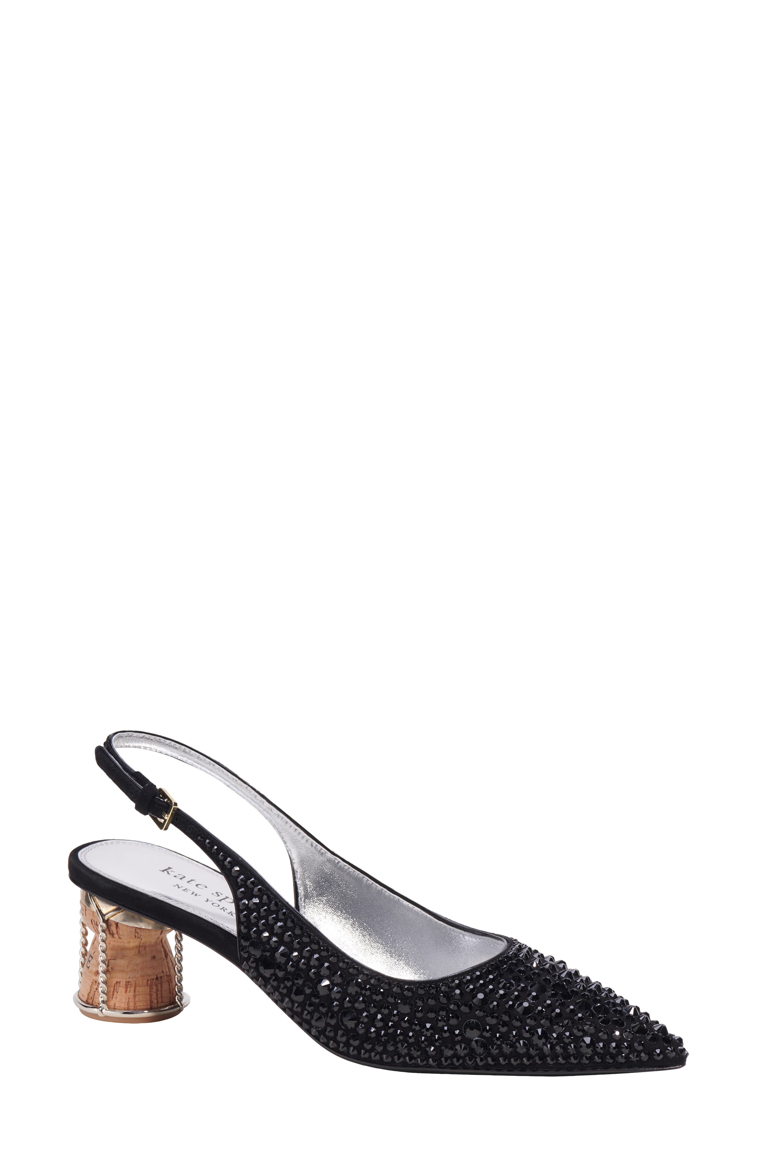 Kate Spade New York soiree crystal slingback pump, Main, color, 