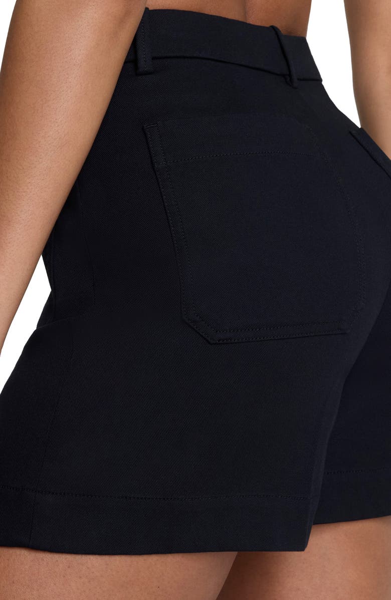 SPANX<sup>®</sup> SPANXsupersmooth<sup>™</sup> 5-Inch Stretch Twill Shorts, Alternate, color, Classic Black