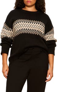 Sanctuary Argyle Crew Pullover