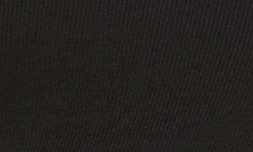 Nic + Zoe Nic+zoe Perfect Rib Cotton Blend Long Sleeve Top In Black
