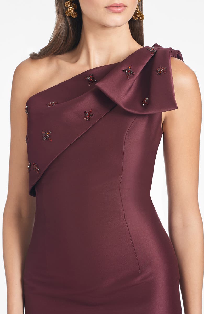 Sachin & Babi Olivia One-Shoulder Satin Gown, Alternate, color,