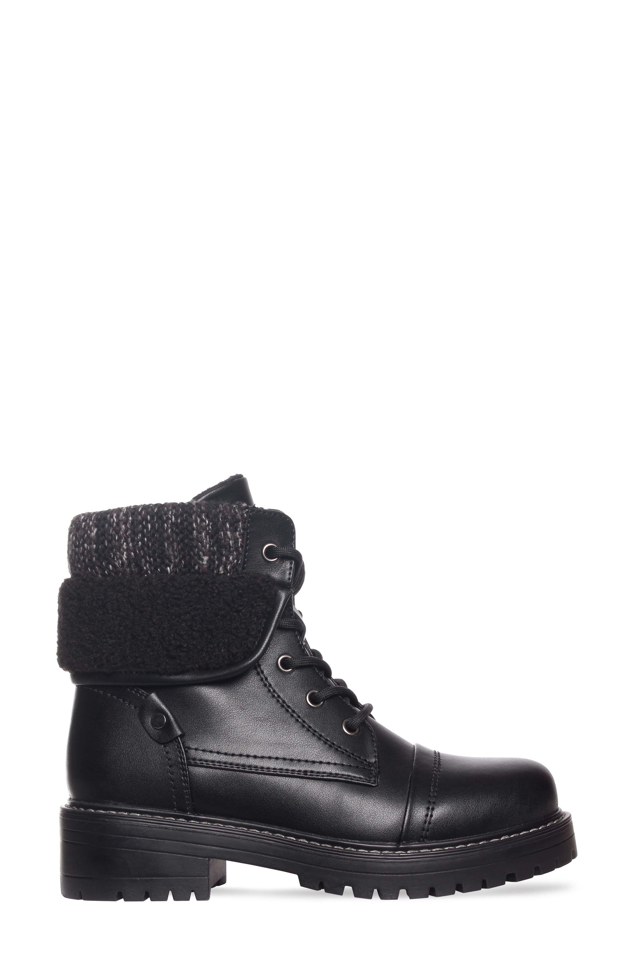 AquaDiva Leather Boot, Alternate, color, Black Leather