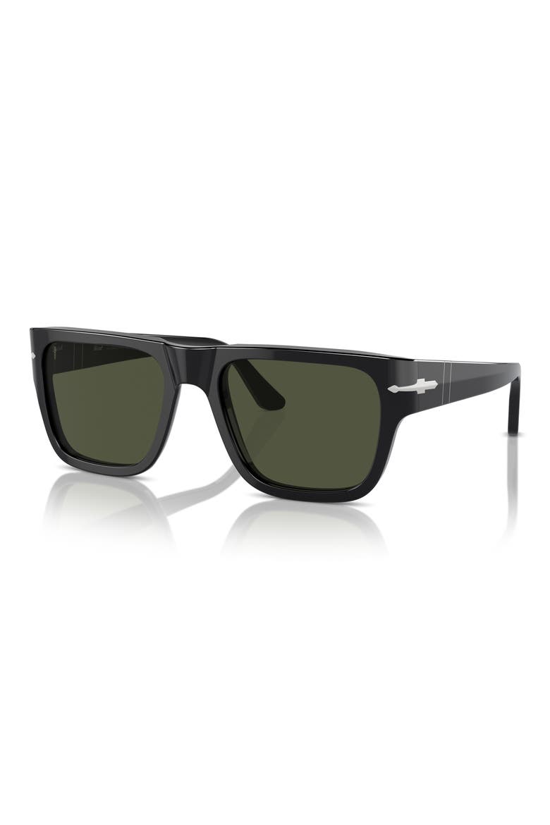55mm Square Sunglasses, Alternate, color, BLACK
