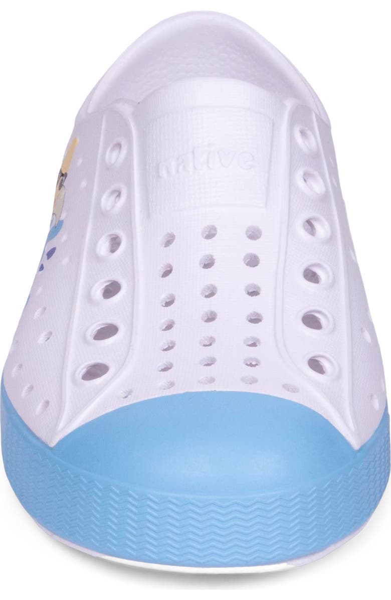 Native Shoes Jefferson Sugarlite Slip-On Sneaker, Alternate, color, White/ Aqrs Blue/ Banana Block
